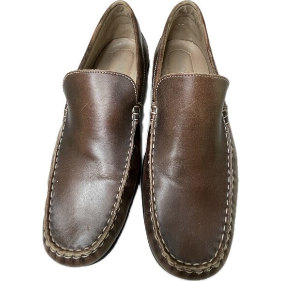 ECCO Men's Shoes Brown Moc Driving Loafer Slip On 571004 Size EU 46 / US 12 - Picture 5 of 9